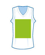 Csapatnév, reklámfelirat, játékosnév, nagy szám